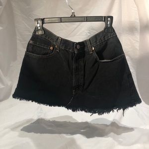 Levi Black Jean Skirt